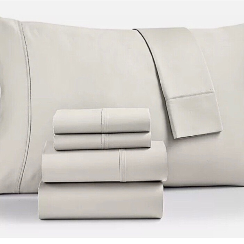 NEW Fairfield Square IVORY Brookline 1400 Thread Count 6 Pc. Sheet Set, King